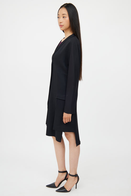 Jil Sander Black Buttton Up Blazer