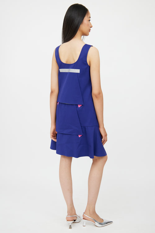 Jil Sander Blue Midi Sleeveless Dress