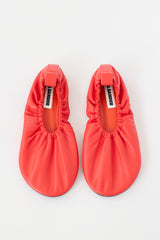 Jil Sander Gathered Leather Ballet Flat