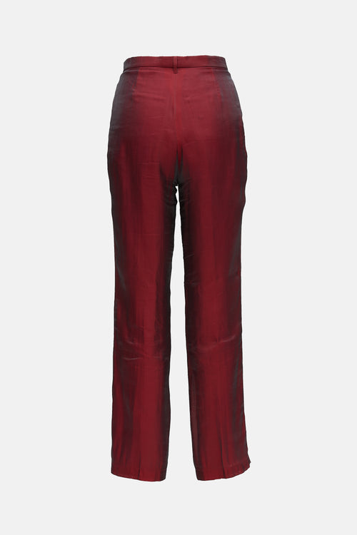 Jil Sander Iridescent Straight Leg Trouser