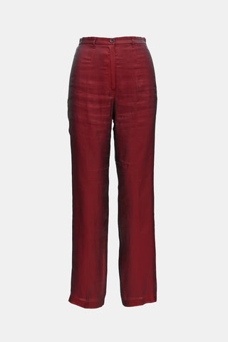 Jil Sander Iridescent Straight Leg Trouser