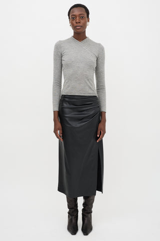 Jil Sander Jersey Surplice Sweater