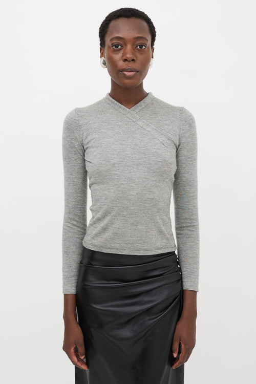 Jil Sander Jersey Surplice Sweater