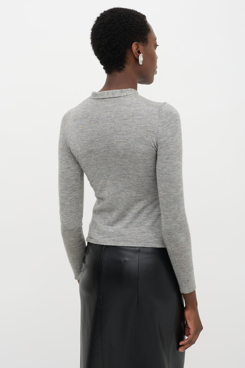 Jil Sander Jersey Surplice Sweater
