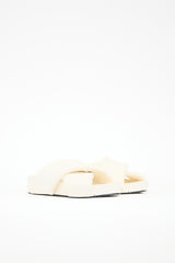 Jil Sander Leather Padded Platform Slide