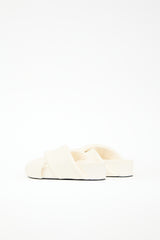 Jil Sander Leather Padded Platform Slide