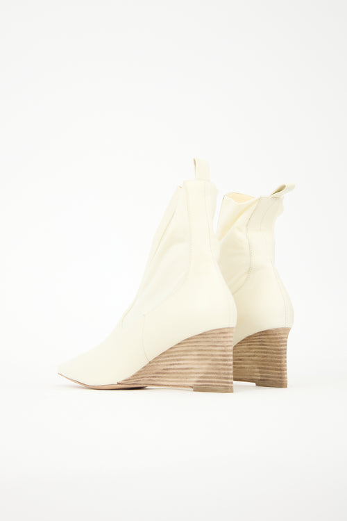 Jil Sander Leather Wedge Chelsea Boot