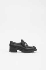 Jil Sander Navy Leather Loafer