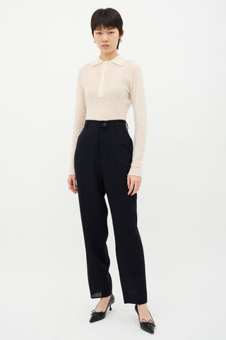 Jil Sander Plus Wool Pinstripe Trouser