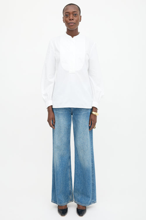 Jil Sander Poplin Bib Shirt