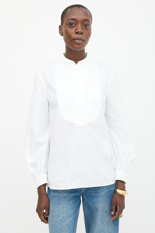 Jil Sander Poplin Bib Shirt