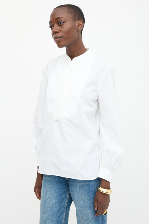 Jil Sander Poplin Bib Shirt