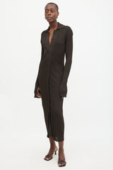 Jil Sander Rib Knit Maxi Dress