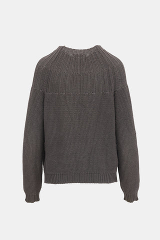 Jil Sander Ribbed Collar Cardigan