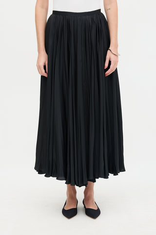 Jil Sander Satin Pleated Skirt