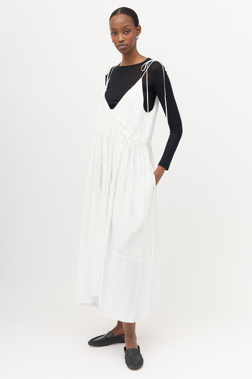 Jil Sander Two Tone Pleated Dress