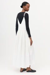 Jil Sander Two Tone Pleated Dress