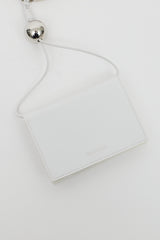 Jil Sander White Leather Bracelet Wallet