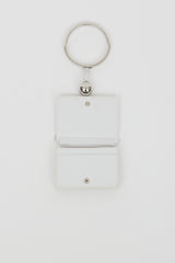 Jil Sander White Leather Bracelet Wallet