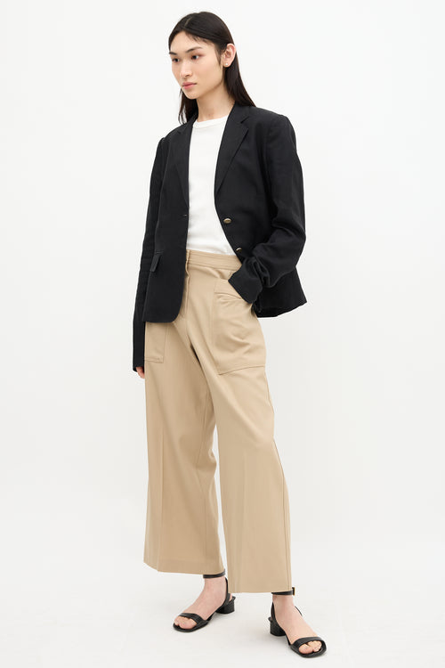 Jil Sander Wool Wide Leg Trouser