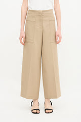 Jil Sander Wool Wide Leg Trouser