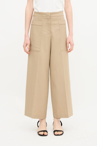 Jil Sander Wool Wide Leg Trouser