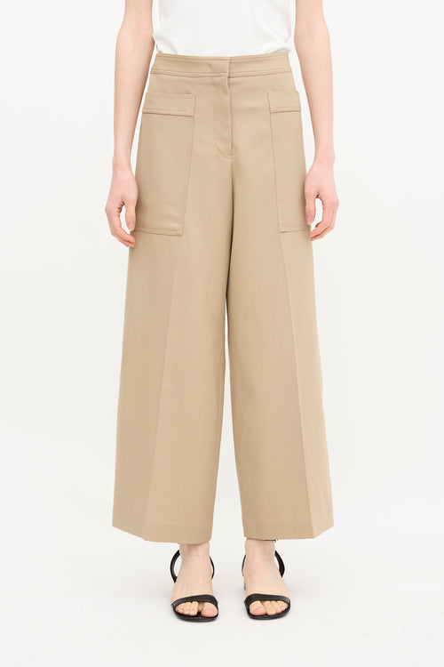 Jil Sander Wool Wide Leg Trouser
