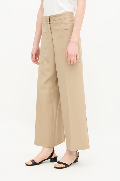 Jil Sander Wool Wide Leg Trouser