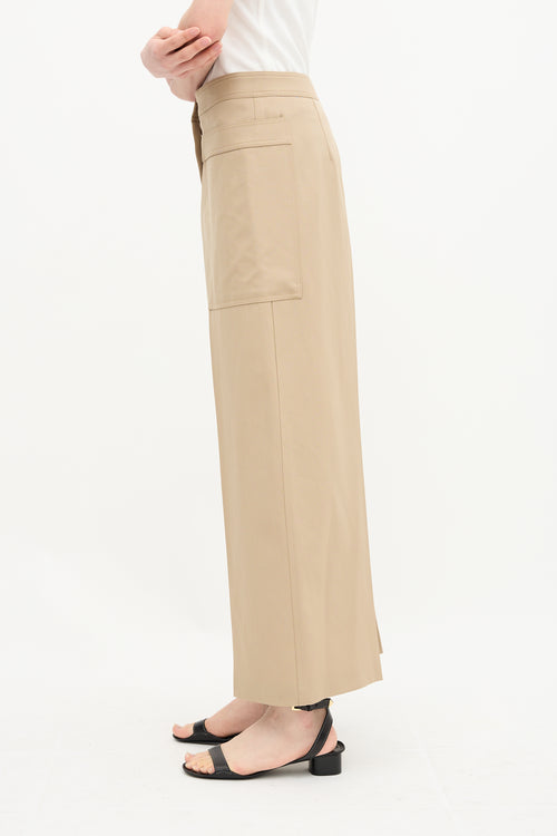 Jil Sander Wool Wide Leg Trouser