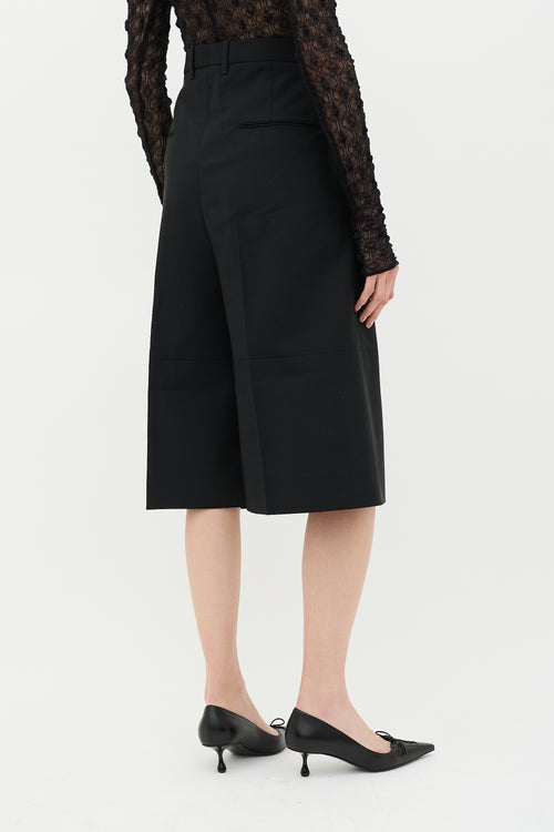 Jil Sander Wool & Mohair Pleated Shorts