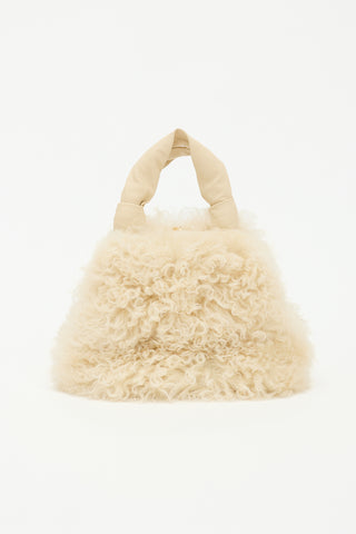 Jil Sander Shearling Goji Square Small Bag
