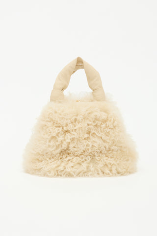 Jil Sander Shearling Goji Square Small Bag