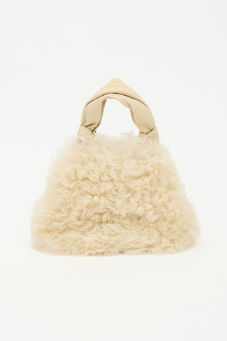 Jil Sander Shearling Goji Square Small Bag
