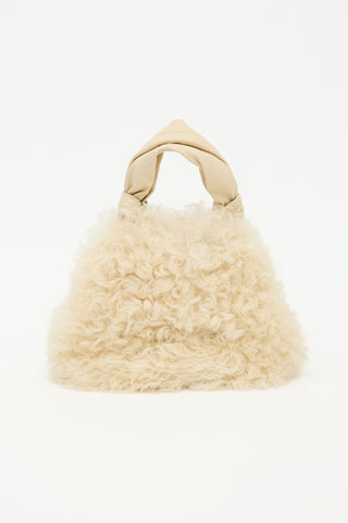 Jil Sander Shearling Goji Square Small Bag