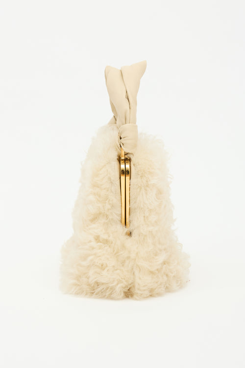 Jil Sander Shearling Goji Square Small Bag