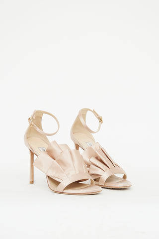 Jimmy Choo Pink Kami Ruffle Pump