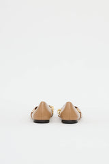 Jimmy Choo Leather Chain Flat