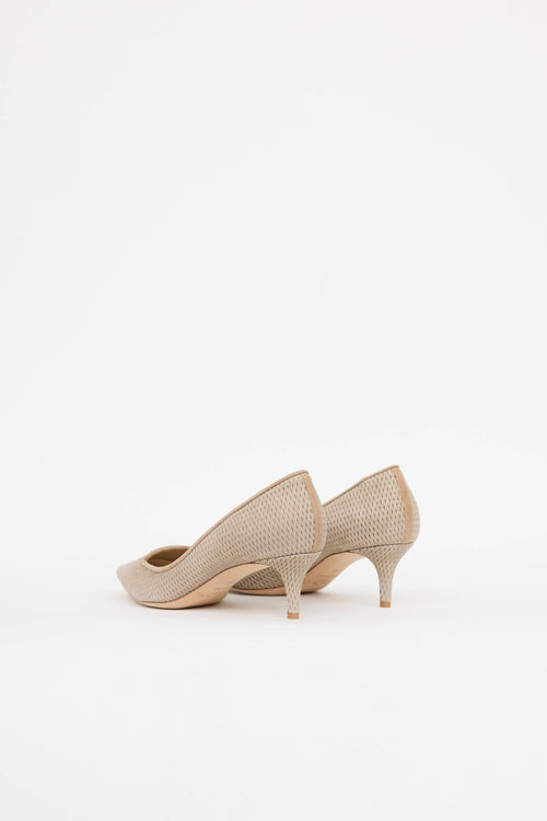 Jimmy ChooSuede Textured Pump