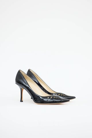 Jimmy Choo Patent Cut Out Pump