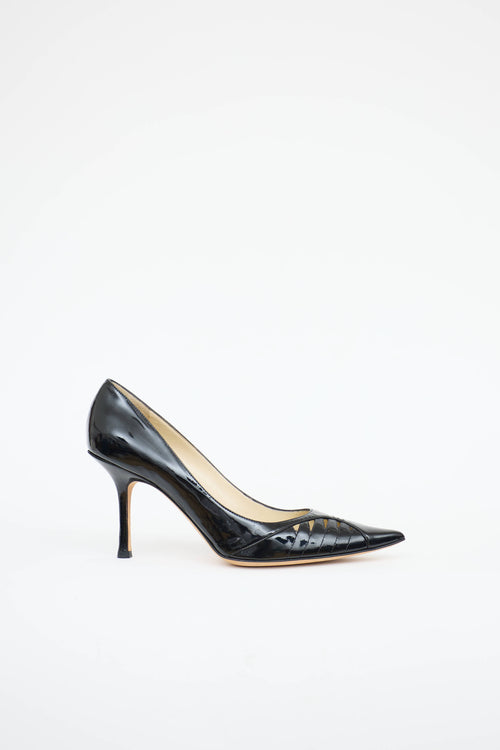 Jimmy Choo Patent Cut Out Pump