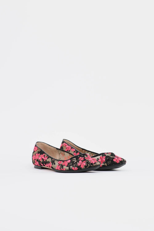 Jimmy Choo Lace Floral Flat