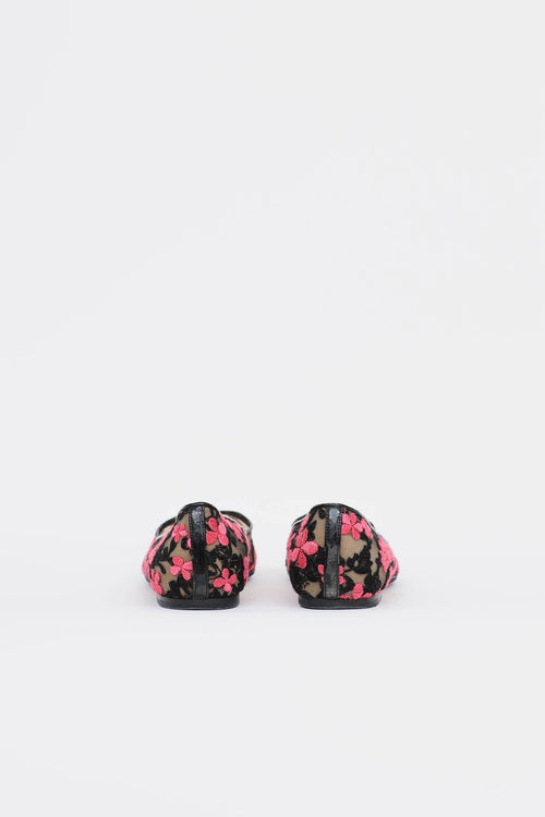 Jimmy Choo Lace Floral Flat
