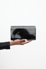 Jimmy Choo Black & Gold Patent Leather Clutch