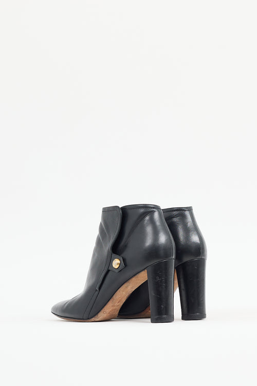 Jimmy Choo Black Leather Heeled Boot