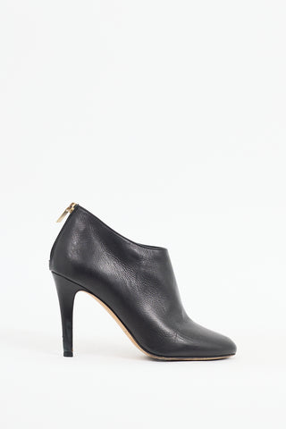 Jimmy Choo Black Leather Mendez Heeled Bootie