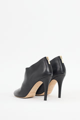Jimmy Choo Black Leather Mendez Heeled Bootie