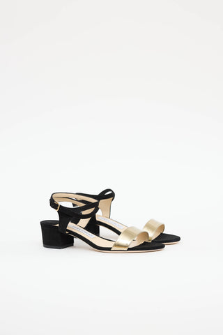 Jimmy Choo Suede Marine Sandal