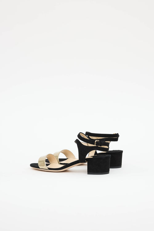 Jimmy Choo Suede Marine Sandal