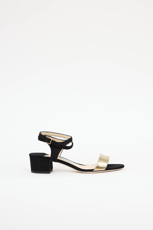 Jimmy Choo Suede Marine Sandal