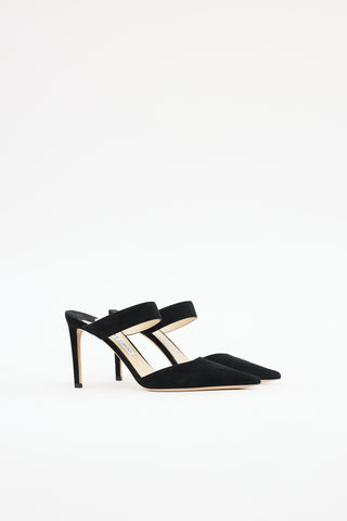 Jimmy Choo Suede Pointy Mule